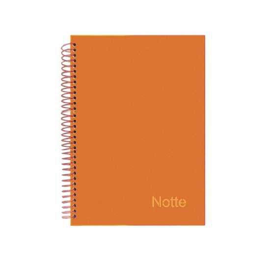 Notte A4 Pastel Spiralli Sert Kapak Kareli Defter 120 Yaprak