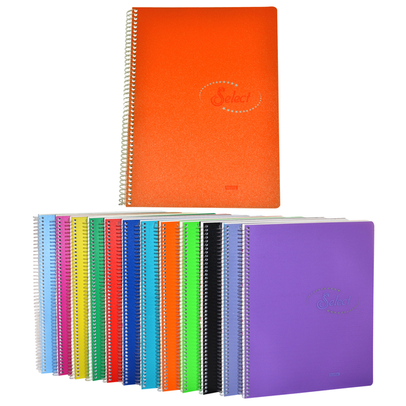 Notte A4 Spiralli PP Kapak Select Çizgili Defter 160 Yaprak