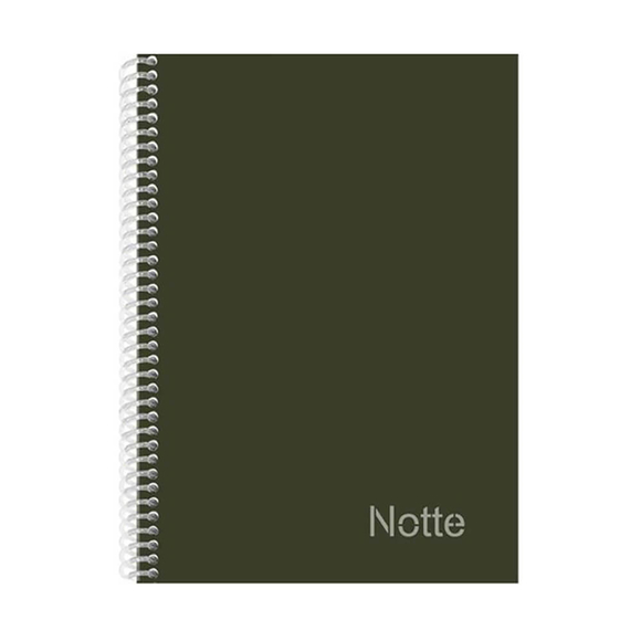 Notte Pastel Spiralli Sert Kapak Çizgili Defter A4 120 Yaprak 50-106