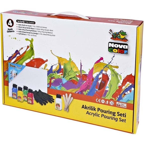 Nova Color Akrilik Boya Pouring Seti İlkbahar NC-2500