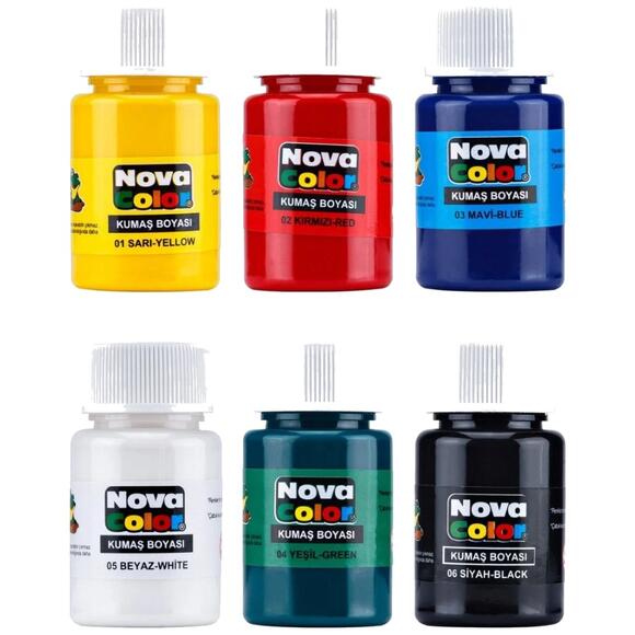 Nova Color Kumaş Boyası Şişe 6 Renk 30 ml Nc-188 