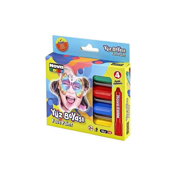 Nova Color Nc-211 Yüz Boyası 4’Lü