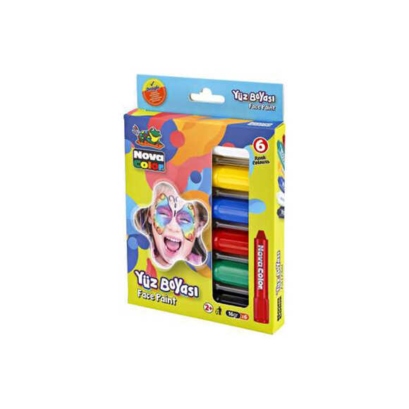 Nova Color Nc-212 Yüz Boyası 6’Lı