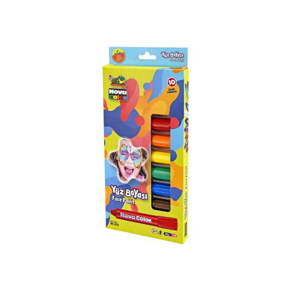 Nova Color Nc-213 Yüz Boyası 10’Lu