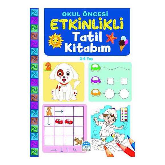 Okul Öncesi Etkinlikli Tatil Kitabım 3-4 Yaş