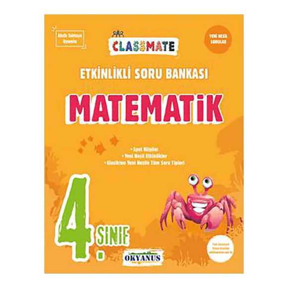 Okyanus 4.Sınıf Classmate Matematik Etkinlikli Soru Bankası
