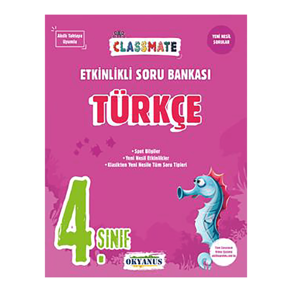 Okyanus 4.Sınıf Türkçe Classmate Soru Bankası