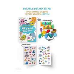 Okyanus Boyama Kitabı - Oyun Hamurlu / 3 Yaş + - Thumbnail