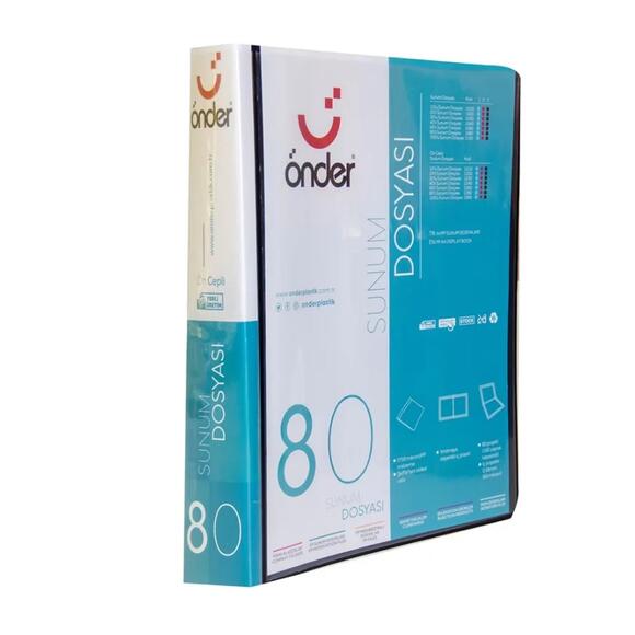 Önder 1280-3 Ön Cepli Sunum Dosyası 80’li Siyah
