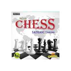 Orbisel Ahşap Tablalı 30x30 Satranç Takımı - Thumbnail