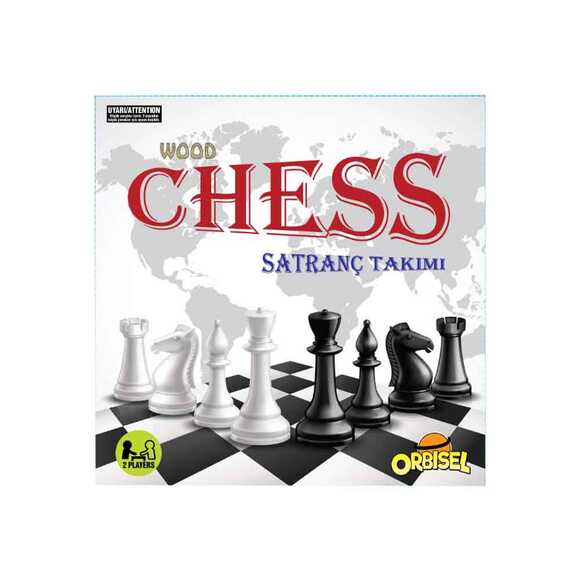 Orbisel Ahşap Tablalı 30x30 Satranç Takımı