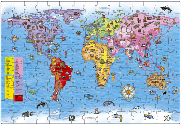 Orchard Dünya Haritası 150 Parça Puzzle 280