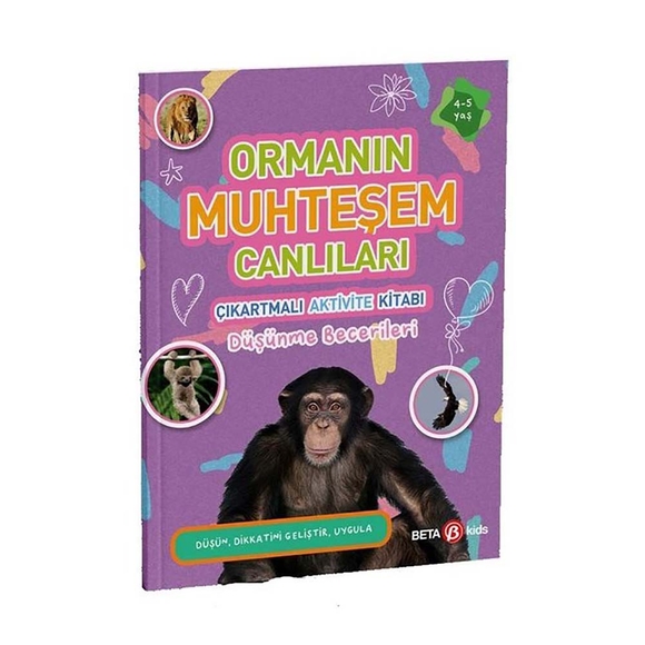 Ormanın Muhteşem Canlıları Çıkartmalı Aktivite Kitabı