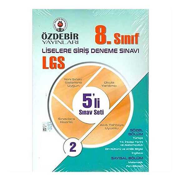 Özdebir LGS 8.Sınıf 5’Li Deneme Sınav Seti 2
