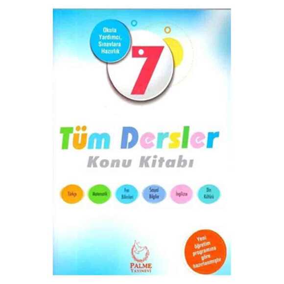 Palme 7. Sınıf Tüm Dersler Konu Kitabı