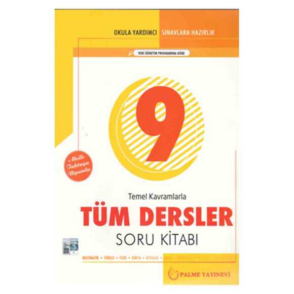 Palme 9. Sınıf Temel Kavramlarla Tüm Dersler Soru Kitabı