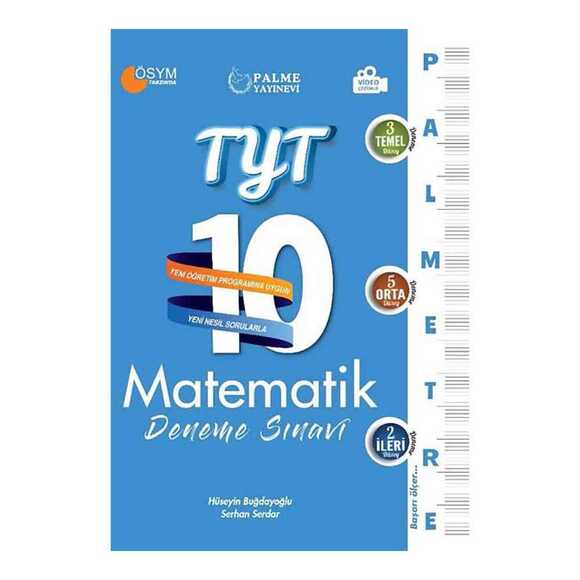 Palme YKS TYT Matematik 10 Deneme Palmetre Video Çözümlü