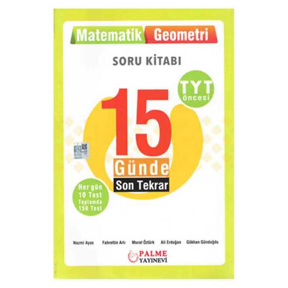 Palme YKS-TYT Matematik - Geometri Soru Kitabı 15 Günde Son Tekrar