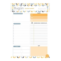 Paloma Ajanda - Paloma Ajanda Süresiz Günlük Planlayıcı Yaprak Desenli