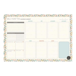 Paloma Ajanda - Paloma Ajanda Süresiz Haftalık Planlayıcı Geometrik Desenli