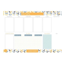 Paloma Ajanda - Paloma Ajanda Süresiz Haftalık Planlayıcı Yaprak Desenli