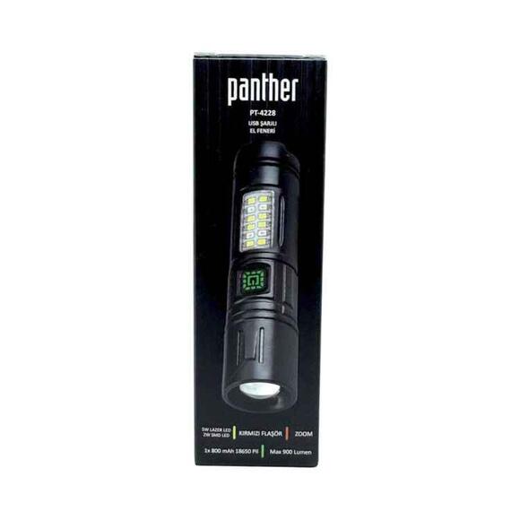 Panther PT-4228 Usb Şarjlı El Feneri