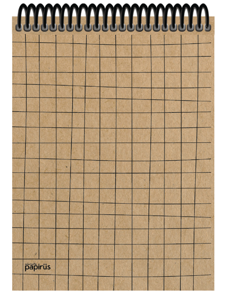 Papirüs Kraft Sert Kapak Bloknot 100yp 20x28cm Düz