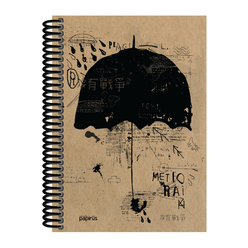 Papirüs Kraft Sert Kapak Defter 100yp 20x28cm Çizgili - Thumbnail