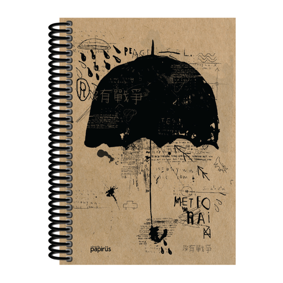 Papirüs Kraft Sert Kapak Defter 100yp 20x28cm Çizgili