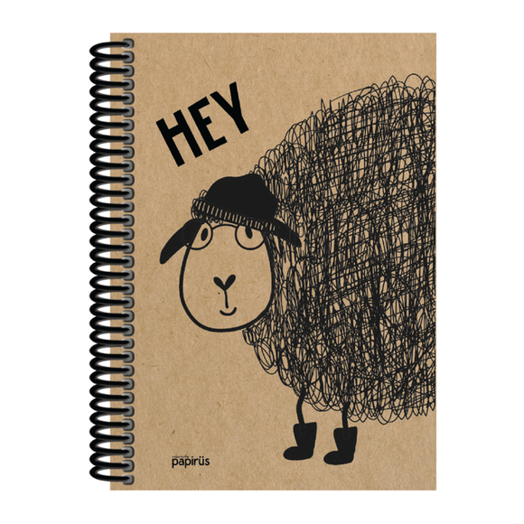 Papirüs Kraft Sert Kapak Defter 100yp 20x28cm Çizgili