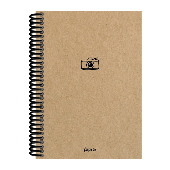 Papirüs Kraft Sert Kapak Defter 100yp 20x28cm Çizgili