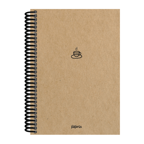 Papirüs Kraft Sert Kapak Defter 100yp 20x28cm Çizgili