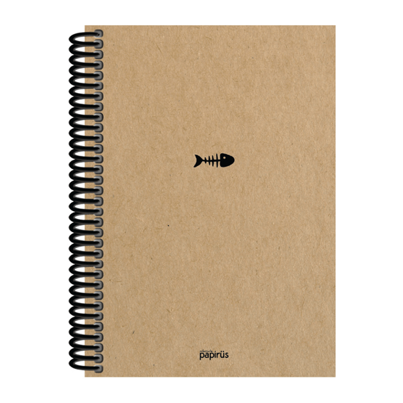 Papirüs Kraft Sert Kapak Defter 100yp 20x28cm Çizgili