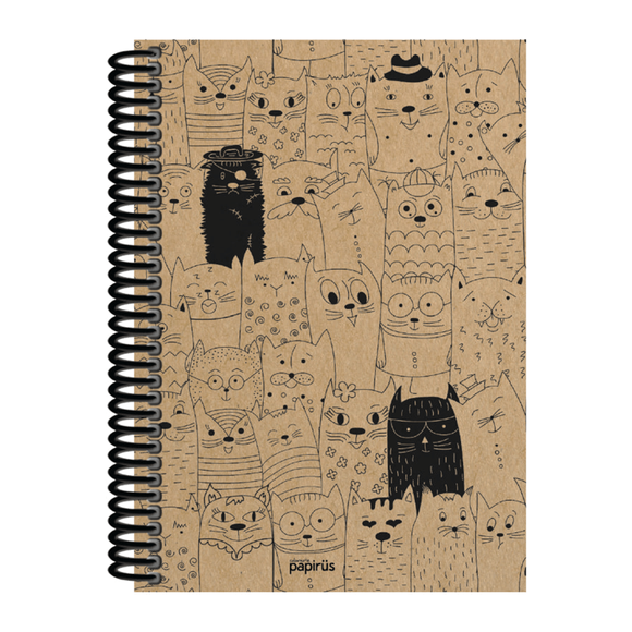 Papirüs Kraft Sert Kapak Defter 100yp 20x28cm Çizgili