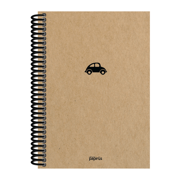 Papirüs Kraft Sert Kapak Defter 100yp 20x28cm Çizgili