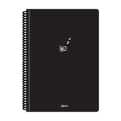 Papirüs Mini Spiralli 17x24cm Pp Kapak 80yp Çizgili Defter - Thumbnail