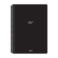 Papirüs Mini Spiralli 17x24cm Pp Kapak 80yp Çizgili Defter - Thumbnail