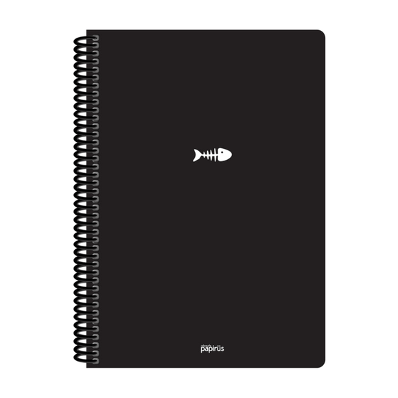 Papirüs Mini Spiralli 17x24cm Pp Kapak 80yp Kareli Defter