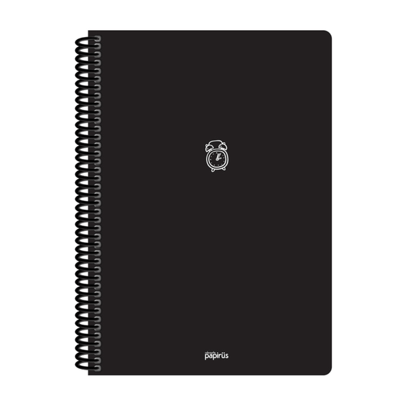 Papirüs Mini Spiralli 17x24cm Pp Kapak 80yp Kareli Defter