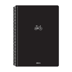 Papirüs Mini Spiralli 17x24cm Pp Kapak 80yp Kareli Defter - Thumbnail