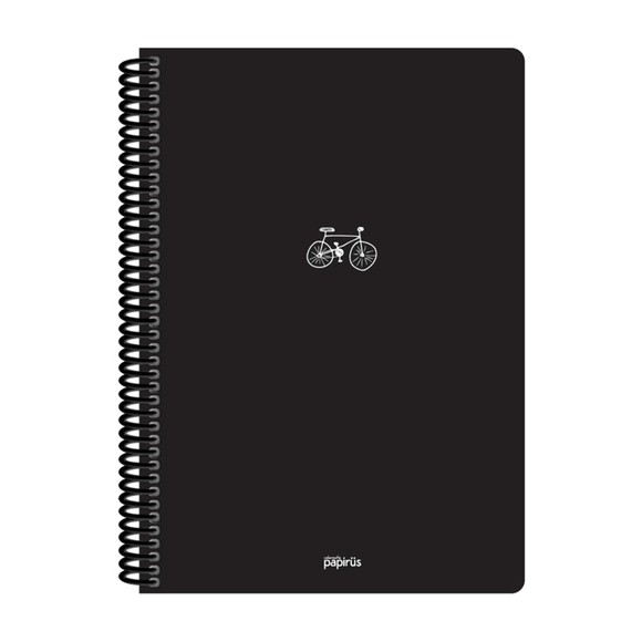 Papirüs Mini Spiralli 17x24cm Pp Kapak 80yp Kareli Defter