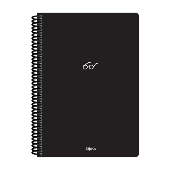 Papirüs Mini Spiralli 17x24cm Pp Kapak 80yp Kareli Defter