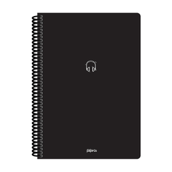 Papirüs Mini Spiralli 17x24cm Pp Kapak 80yp Kareli Defter - Thumbnail