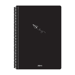 Papirüs Mini Spiralli 17x24cm Pp Kapak 80yp Kareli Defter - Thumbnail