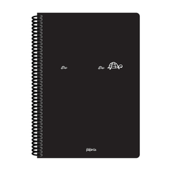 Papirüs Mini Spiralli 17x24cm Pp Kapak 80yp Kareli Defter - Thumbnail