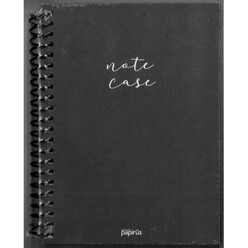 Colornote Papirüs - Papirüs Note Case Simli Spiralli Sert Kapak 14x19 120yp. Kareli