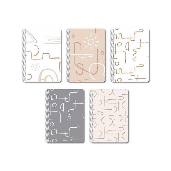 Papirüs Sahra 16x23cm Spiralli Sert Kapak 100 Yaprak Çizgisiz Defter