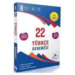 Paraf Yayınları - Paraf 8. Sınıf 22 Türkçe Denemesi 2020
