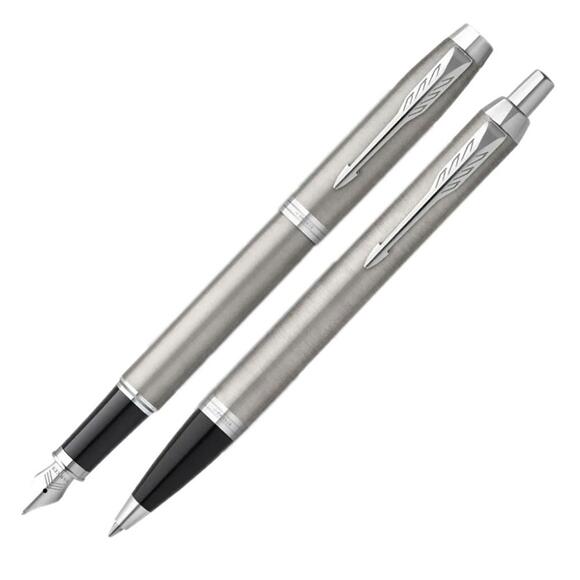 Parker IM SS CT Dolma Kalem Tükenmez Kalem  Kılıflı Duo Set