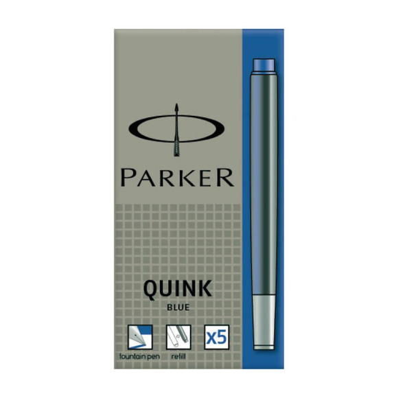 Parker Quink Dolma Kalem Kartuşu 5’li Mavi S0116240